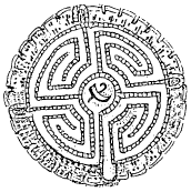 Römisches Mosaiklabyrinth aus Aventicum